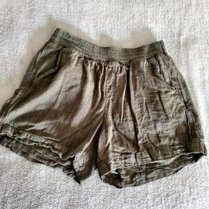 Briggs Olive/Moss Green Shorts Lenin Blend 4 Pockets Summer Casual Breathable